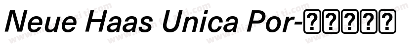 Neue Haas Unica Por字体转换